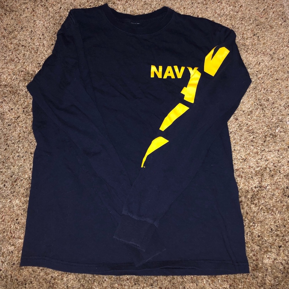Navy long sleeve shirt
